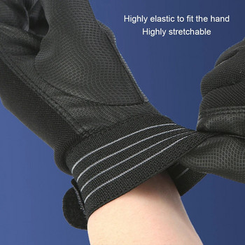 1 ζεύγος γάντια εργασίας Προστατευτικά ηλεκτρικά μονωτικά γάντια υψηλής τάσης Γάντια ασφαλείας από καουτσούκ Αναπνεύσιμα γάντια μοτοσυκλέτα μαύρο R
