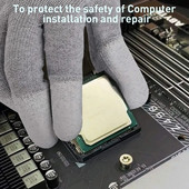 Kvaliteetsed 10 paari ESD kaitsekindad kaetud sõrmeotstega elektroonikahoolduseks