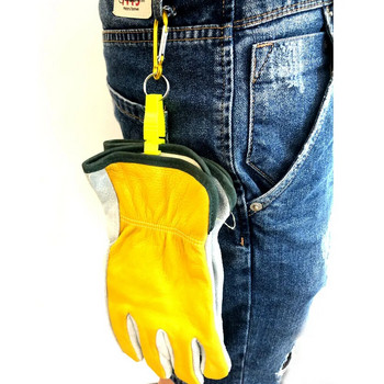 NMSafety Противопожарни изолационни кожени ръкавици за заваряване на работния двор против рязане на работния двор с щипка