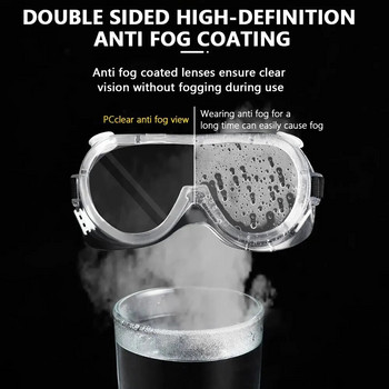 Прозрачни предпазни очила Очила Мъже Жени Защита на очите Офроуд Колоездене Безопасност Антипрах Защита на очила Moto Прахоустойчиви очила