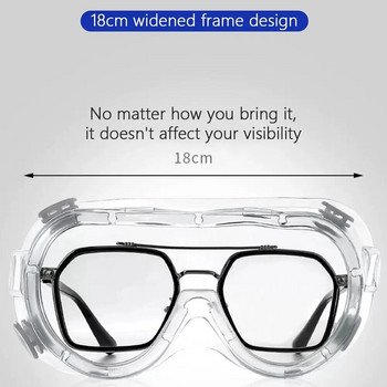Прозрачни предпазни очила Очила Мъже Жени Защита на очите Офроуд Колоездене Безопасност Антипрах Защита на очила Moto Прахоустойчиви очила