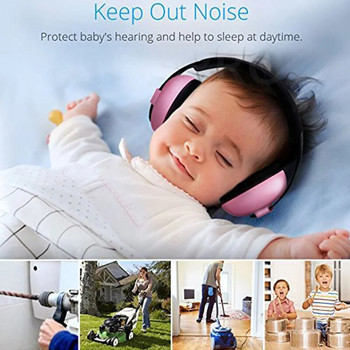 Шумоизолиращи наушници за деца Защита на слуха на бебето Слушалки Меки предпазители за уши Намаляване на шума Безопасност за деца с аутизъм