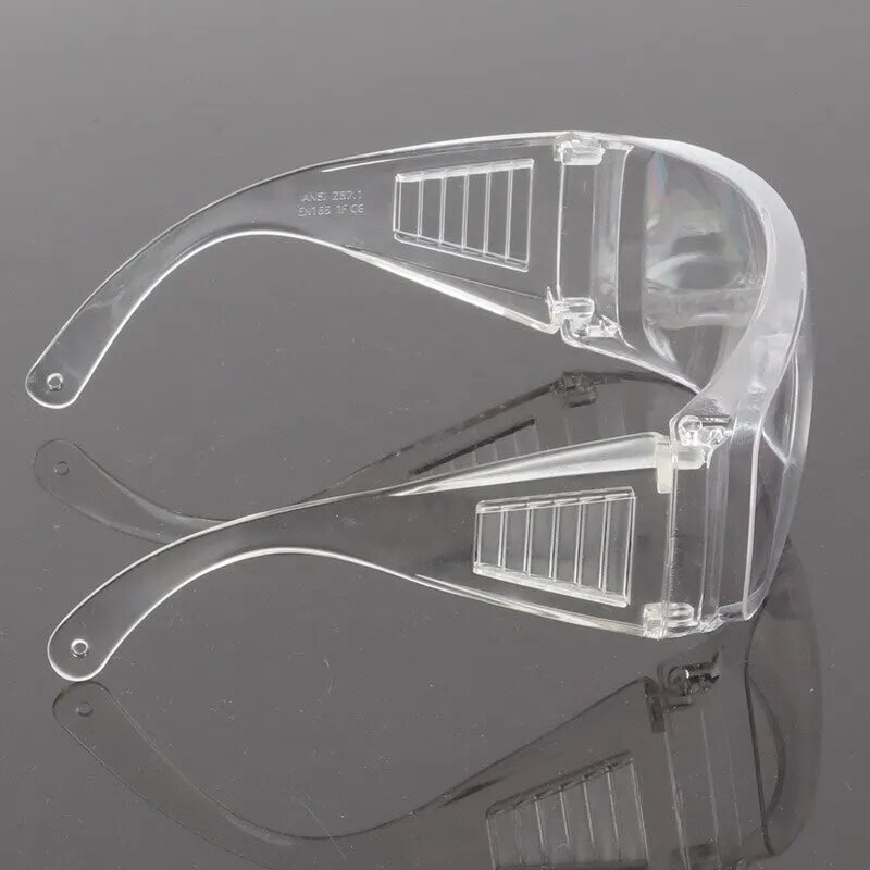 Προστατευτικά γυαλιά κλείστρου Διαφανή αντιανεμική άμμος Αντικραδασμική ασφάλεια εργασίας Προστατευτικά γυαλιά Υλικό υπολογιστή Διαφανές