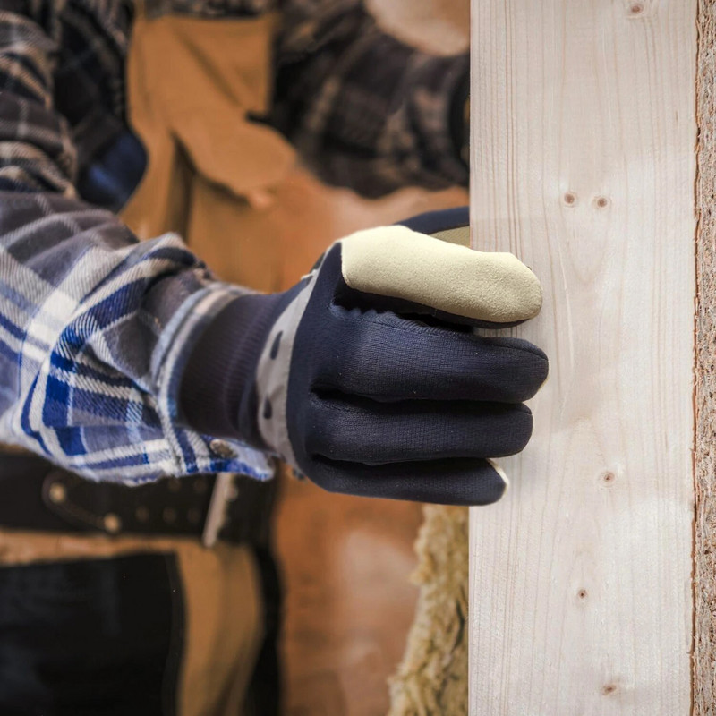 χειμωνιάτικο γάντι εργασίας, αδιάβροχη ανακλαστική ζώνη στην πλευρά της παλάμης για ασφάλεια, σχέδιο για χειμερινά ξύλα, πλύσιμο/επισκευή αυτοκινήτου, μηχανικός