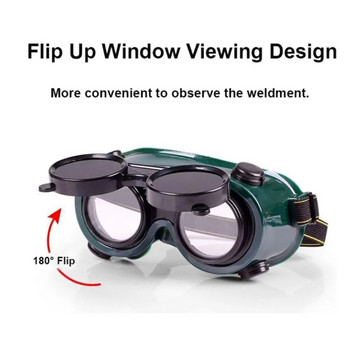 Очила за заваряване Защитни очила Прозрачни повдигащи се лещи Защитни очила за работа на заварчици Защитни очила за очи