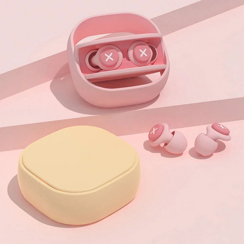 Silikoonist kõrvatropid uneheli isolatsioon müra vähendav filter kõrvatropp müravastane pehme käsn magamiskõrvatropid kõrvakaitse