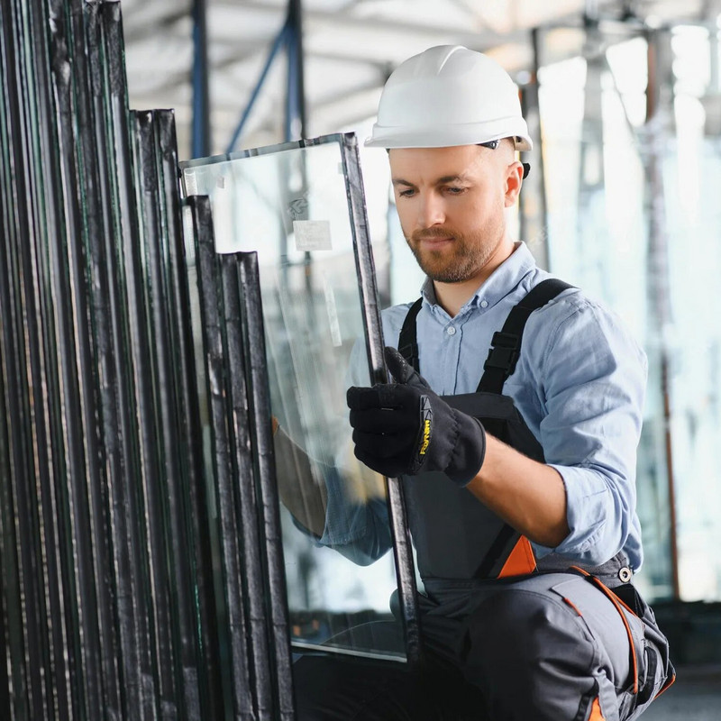 Pracovné rukavice s protišmykovým úchopom, TPR kĺby na chrbte pre ochranu pred nárazmi, celá dlaň z protišmykového silikónu, výkonné rukavice do skladu.