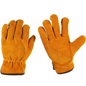 Γάντια εργασίας Cowhide Driver Security Protection Φορέστε Safety Workers Welding Gloves for Men Guantes Moto