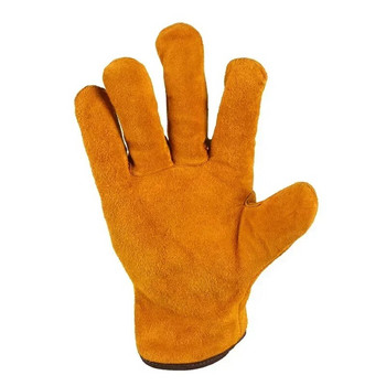 Работни ръкавици Телешка кожа Защита на водача Носете Защитни работници Ръкавици за заваряване за мъже Guantes Moto