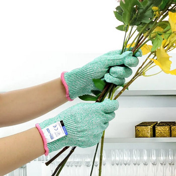 Ръкавици против порязване GMG Nonslip HPPE EN388 ANSI Защитни ръкавици против порязване ниво 5 Устойчиви на порязване ръкавици за кухненска градина