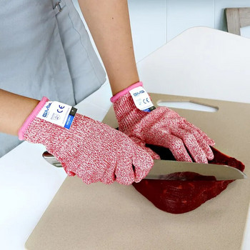 Αντικοπτικά γάντια GMG Αντιολισθητικά HPPE EN388 ANSI Anti Cut Επίπεδο 5 Γάντια Εργασίας Ασφαλείας Cut Resistant Gloves for Kitchen Garden