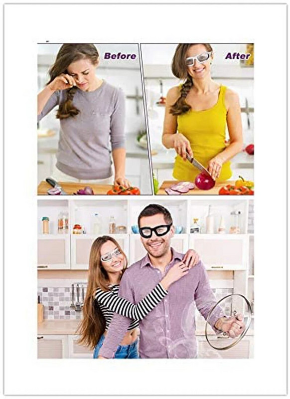 Γυαλιά κρεμμυδιού Saftey γυαλιά για μαγείρεμα κουζίνας Καθαρισμός ποδηλασίας Προστασία ματιών με αντιδιαβρωτική προστασία από τη σκόνη Αντιθαμβωτική αντιανεμική