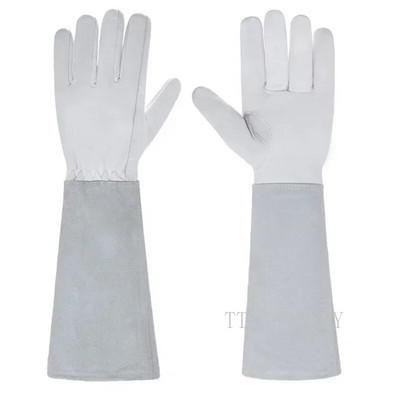 1 paar nahast hingavad kindad, rooside pügamine, pikkade varrukatega kindad meestele ja naistele Parim aianduskinnas töökinda