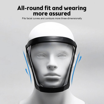 Защитна маска за лице Противозамъгляващ щит за цялото лице Пластмасови прозрачни предпазни очила Защитни за работа Смилане на плевели