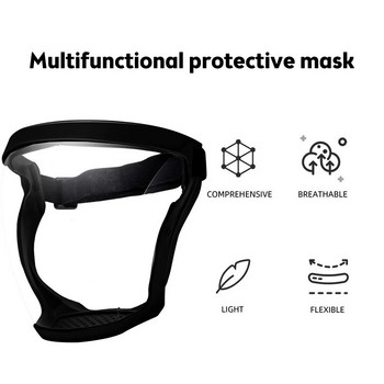 Προστατευτική μάσκα προσώπου κατά της ομίχλης Πλαστική ασπίδα προσώπου Πλαστικά διαφανή προστατευτικά γυαλιά Προστατευτικά για εργασία Τρίψιμο Weed Whacking