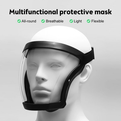 Προστατευτική μάσκα προσώπου κατά της ομίχλης Πλαστική ασπίδα προσώπου Πλαστικά διαφανή προστατευτικά γυαλιά Προστατευτικά για εργασία Τρίψιμο Weed Whacking