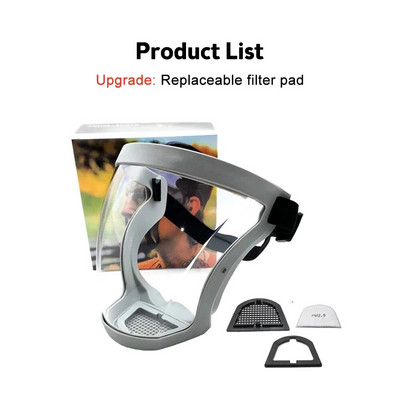 Kaitsev näomask uduvastane Täisnäokaitse Plastikust läbipaistev kaitseprillid Tööks kaitsev umbrohu lihvimine