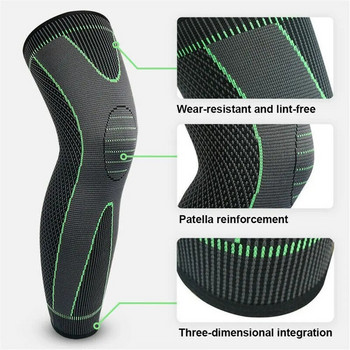 1PC Sport Knee Pads Προστατευτικά ποδιών Knee Support Βραχίονας συμπίεση Long Full Legs Sleeve Arthritis Relief Running Sport Knee Pads