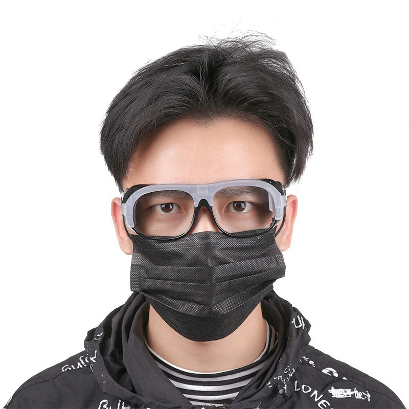 1PC Aizsardzības aizsargbrilles Pret šļakatām metināšanas brilles Putekļu necaurlaidīgas ūdensnecaurlaidīgas plakanas gaismas vējstikla Darba aizsardzības acu maska