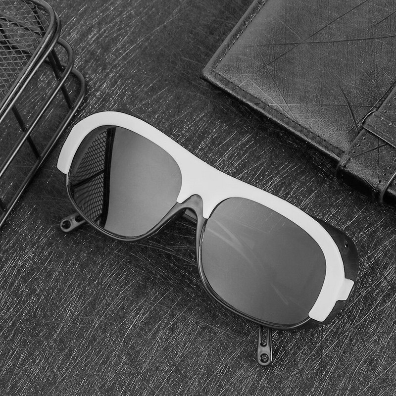 1PC Aizsardzības aizsargbrilles Pret šļakatām metināšanas brilles Putekļu necaurlaidīgas ūdensnecaurlaidīgas plakanas gaismas vējstikla Darba aizsardzības acu maska