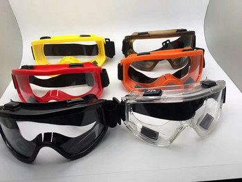 Πλαίσιο σφουγγαριού Προμήθειες ασφαλείας Προστασία ματιών Καθαρά προστατευτικά γυαλιά άνεμος και σκόνη Αντιθαμβωτικό εργαστήριο Χρήση προστατευτικών γυαλιών