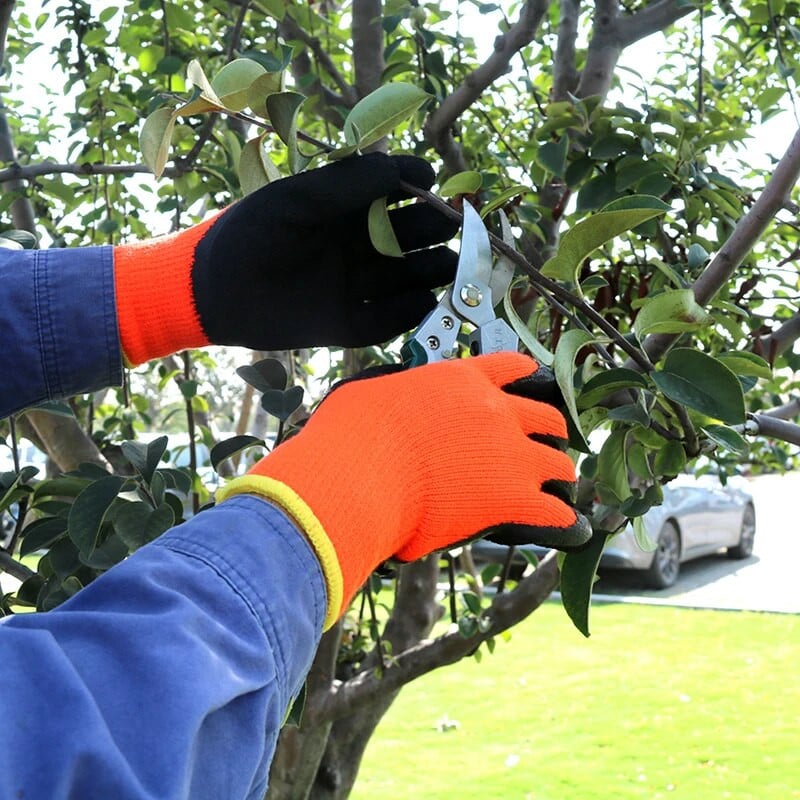 Θερμικά γάντια ασφαλείας εργασίας, πλήρως ζεστή επένδυση fleece εσωτερικά, αδιάβροχη επίστρωση λατέξ από καουτσούκ, αντιολισθητική παλάμη, χειμερινή χρήση