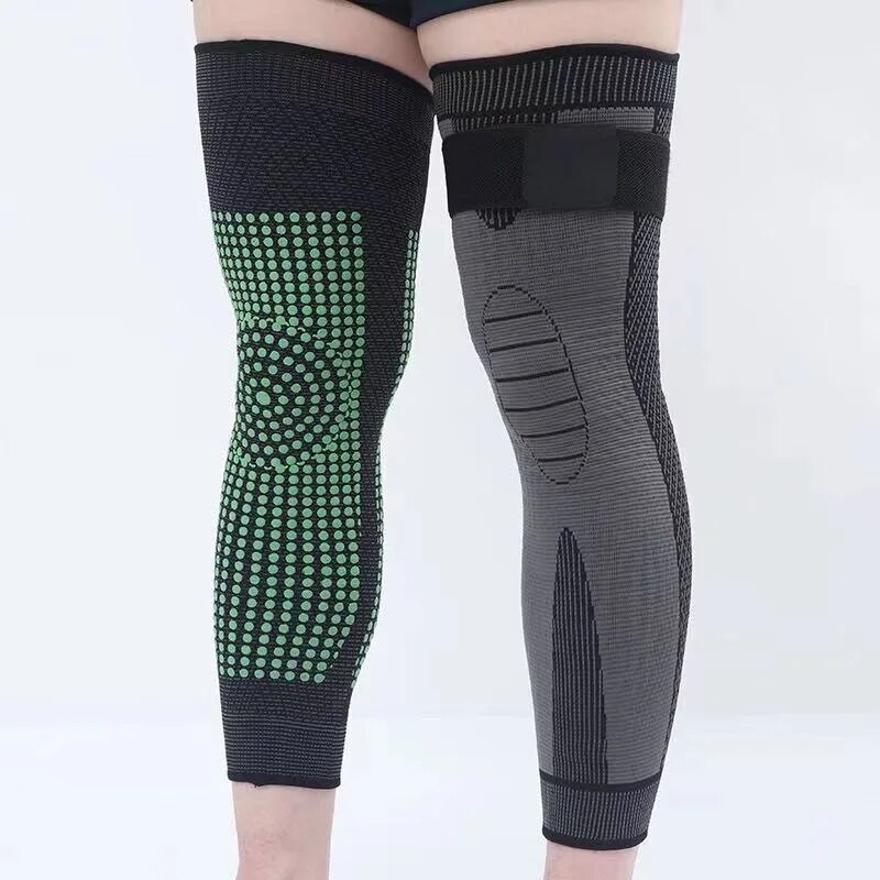 1 ζεύγος μαξιλαράκια γονάτων με συμπίεση μακρυά Αθλητικό μανίκι αρθρίτιδας Προστατευτικό για τον πόνο των αρθρώσεων Ελαστικό επιγονατιδικό στήριγμα βόλεϊ