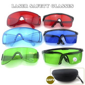 Ochelari de protecție cu laser de înaltă calitate blocează laserele UV albastru roșu verde cu carcasă portabilă protecție pentru ochi de siguranță