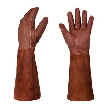 2 τμχ Δερμάτινα αναπνέοντα γάντια γάντια τριαντάφυλλα μακρυμάνικα γάντια για άντρες και γυναίκες Καλύτερα δώρα κήπου με γάντια κηπουρικής