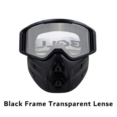 Szélálló motoros maszk szemüveg UV400 védő szilikon pántos sisak kompatibilis téli védő arcmaszk motocross szemüveg