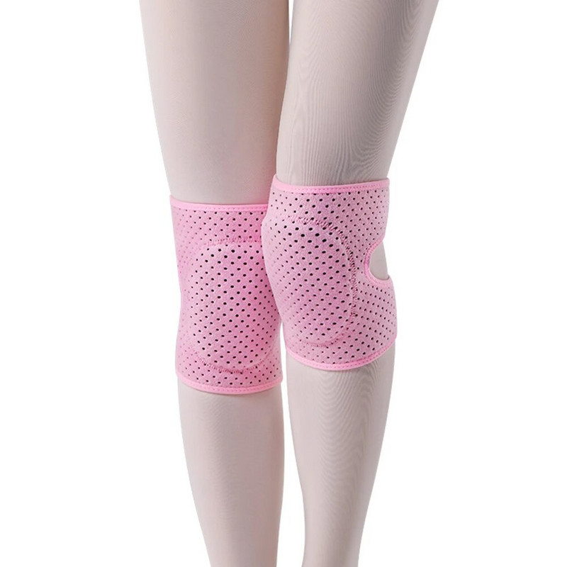 1 чифт дамски детски наколенки танцова йога тенис опора за коленете скоба спортна фитнес зала наколенки детска тренировка подплатена гъба защита на коленете