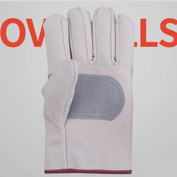 Γάντια καμβά Ανθεκτικά στη φθορά Welder Maintenance Canvas Gloves Double Thickened Protective Labor Protection Gloves