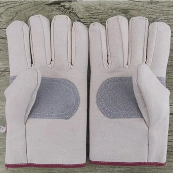 Γάντια καμβά Ανθεκτικά στη φθορά Welder Maintenance Canvas Gloves Double Thickened Protective Labor Protection Gloves