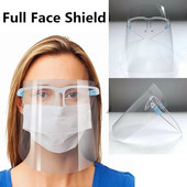 1 kast Full Face Shield prillide raam kaitsemask kandke prille uduvastane pritsmevastane mask Näomask