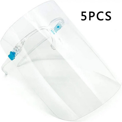 1 kast Full Face Shield prillide raam kaitsemask kandke prille uduvastane pritsmevastane mask Näomask