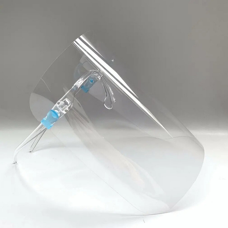 1 kast Full Face Shield prillide raam kaitsemask kandke prille uduvastane pritsmevastane mask Näomask