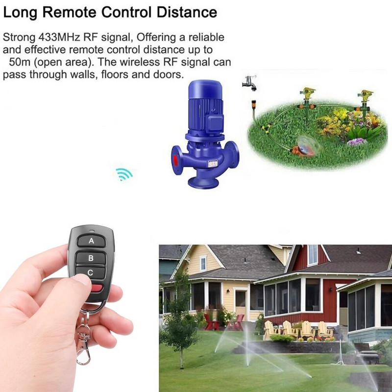 KEBIDU 433Mhz Αντιγραφή Τηλεχειριστήριο Auto 4 Channe Code Garage Gate Πόρτα γκαραζόπορτας Έλεγχος Αντιγραφέας Πύλης Τηλεχειριστήριο κλειδί