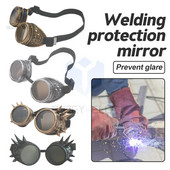 Νέα Steampunk Goggles Welding Vintage Style Punk Γυαλιά Μόδας Γυαλιά ηλίου Παιχνίδι Ρόλου Πέντε έγχρωμοι φακοί Retro Craftsmanship