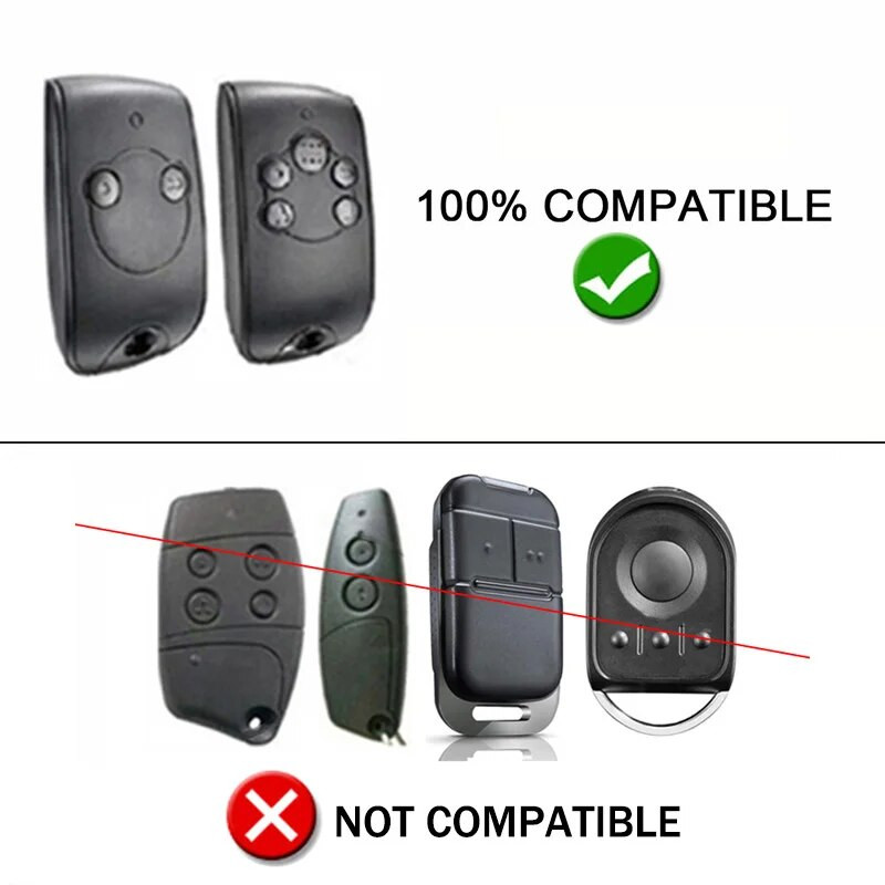 Για Garage NS 2 Τηλεχειριστήριο 433,42 MHz 2 κουμπιά NS 4 Door Barrier Remote Control Gate Keychain