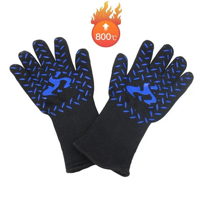 Grillkindad Silikoonist Kuumakindel kinnas Köök Mikrolaineahjukindad 500 800 kraadi tulekindlad ja libisemiskindlad grillkindad