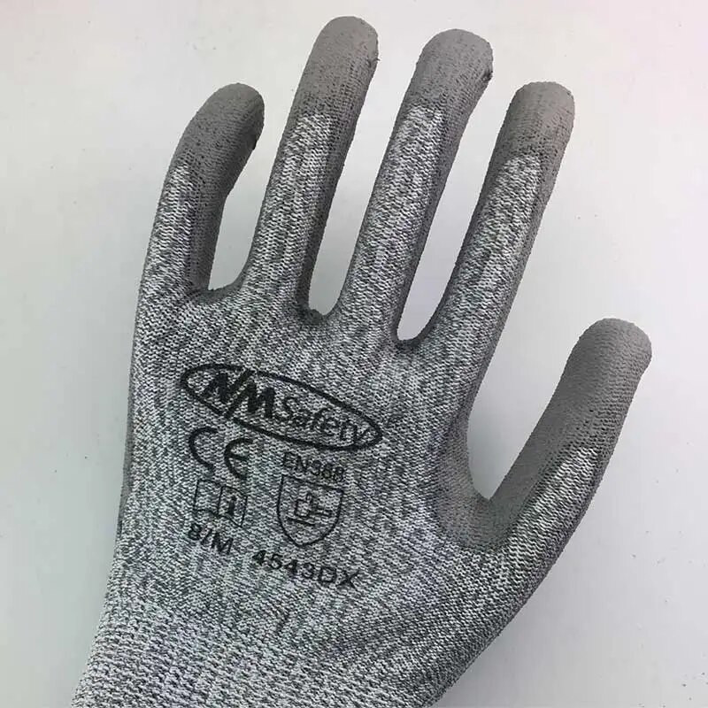 4 páry ochranných pracovných rukavíc odolných voči porezaniu, úroveň porezania 5, vysoko kvalitné rukavice so štandardom CE proti porezaniu