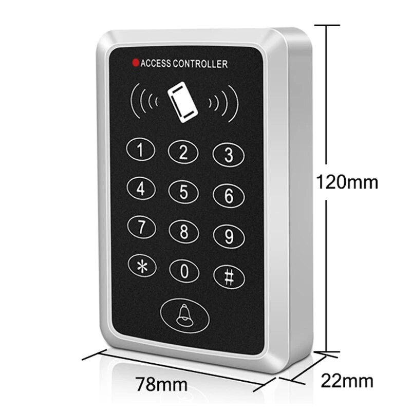 Badu.bg 125KHz RFID клавиатура за контрол на достъпа Четец на EM карти ...