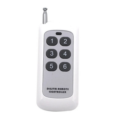 Universāls RF 433MHz bezvadu mācību koda digitālais tālvadības pults raidītājs 1/2/3/4/6/8 pogai 2262/EV1527