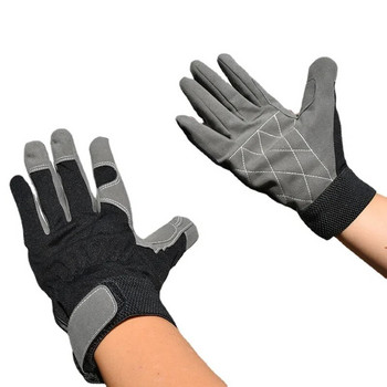 Мъжки работни ръкавици от телешка кожа, мотоциклет, каране, заваряване, работа, безопасност, градина, механични износоустойчиви ръкавици