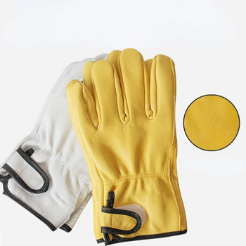 Γάντια εργασίας Χονδρική Sheepskin Sports Safety Protective Gloves Anti-scald Wear-resistant Driving Grinding Welding