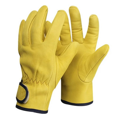 Γάντια εργασίας Χονδρική Sheepskin Sports Safety Protective Gloves Anti-scald Wear-resistant Driving Grinding Welding