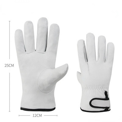 Γάντια εργασίας Χονδρική Sheepskin Sports Safety Protective Gloves Anti-scald Wear-resistant Driving Grinding Welding