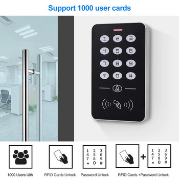 Πληκτρολόγιο αυτόνομου ελέγχου πρόσβασης OBO Σύστημα πληκτρολογίου RFID Αδιάβροχο κάλυμμα εξωτερικού χώρου 125KHz Ελεγκτής Αναγνώστης καρτών 10τμχ Μπρελόκ
