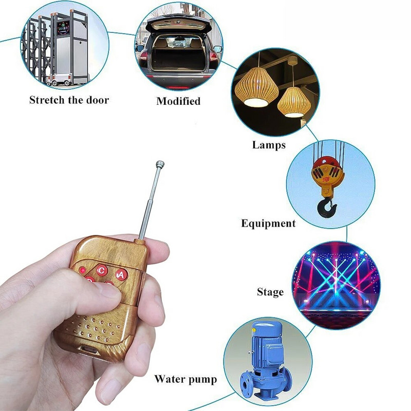 1527 bezvadu tālvadības pults koksnes graudu īpaša cena universāla 433MHz tālvadības pults atbalsts universālā uztvērēja mācību kods