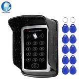 RFID klávesnica s klávesnicou, systém kontroly prístupu, vodotesný kryt, vonkajší, 10 ks, EM4100/TK4100, otvárač dverí pre systém domáceho zámku